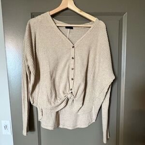 Urban Outfitters waffle knit high-low top